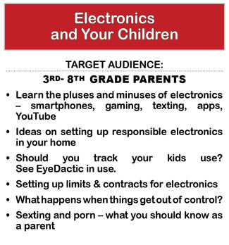 LECTURE TOPIC: Electronics & Your Children